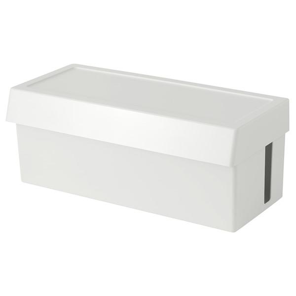 【IKEA/イケア/通販】SATTING セッティング ケーブルマネジメントボックス ふた付き[B](30534628) | 