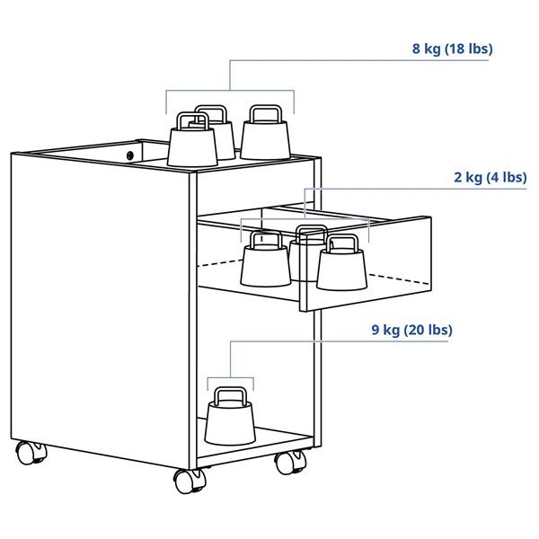 [IKEA/イケア/通販]TONSTAD トンスタード引き出しユニット キャスター付き, オーク材突き板,35x60 cm[D](30538570) |  | 03