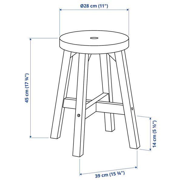 【IKEA/イケア/通販】SKOGSTA スコグスタ スツール, アカシア材[D](00305478) |  | 02