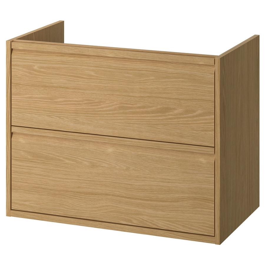 [IKEA/イケア/通販]ANGSJON エングショーン 洗面台 引き出し付き, オーク調, 80x48x63 cm[EE](30556597) | 