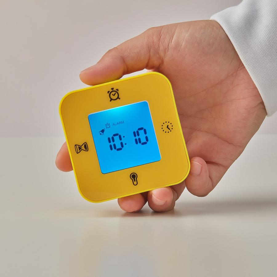 [IKEA/イケア/通販]KLOCKIS クロッキス 時計/温度計/アラーム/タイマー, ダークイエロー, 7x7 cm[A](30559713) |  | 01