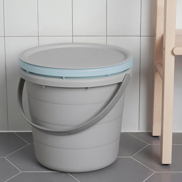 [IKEA/イケア/通販]PEPPRIG ペップリグバケツセット ふた付き 3点, グレー/ブルー[BC](30567614) |  | 04