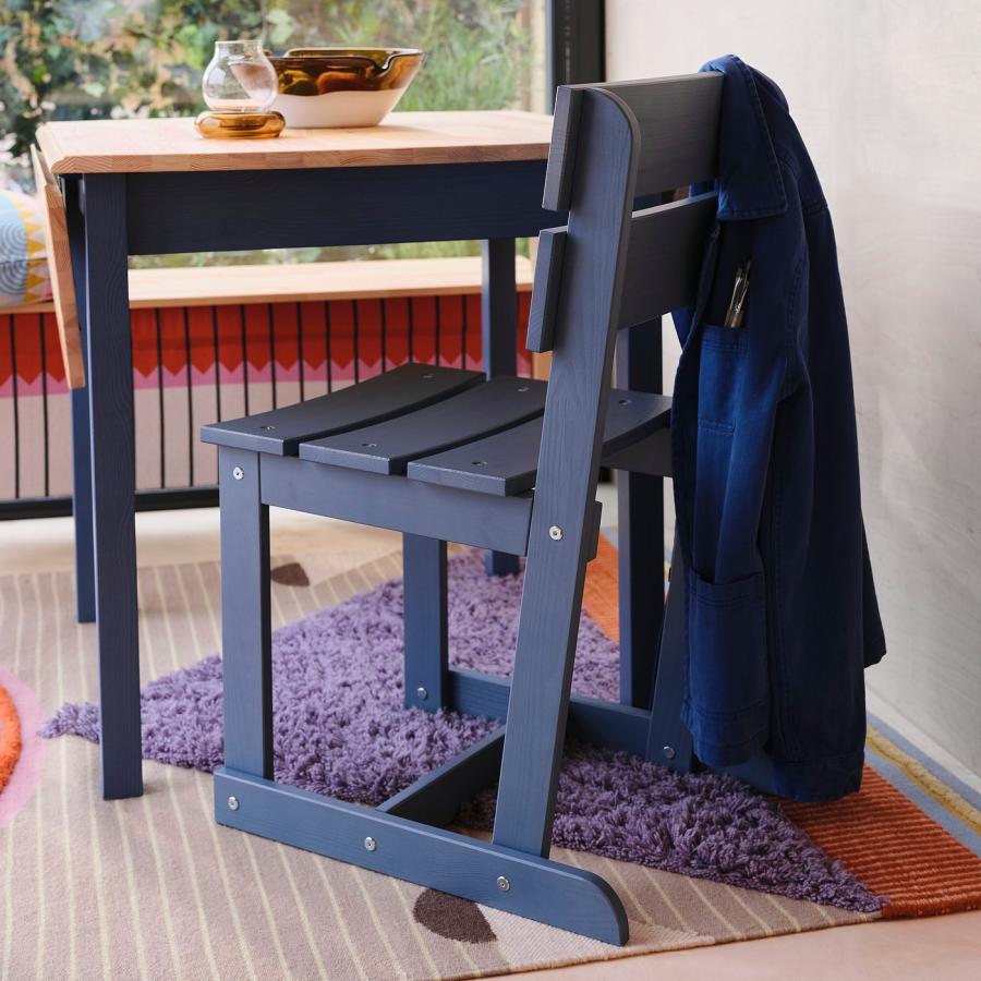 [IKEA/イケア/通販]OMMJANGE オッミェンゲ チェア, ステイン仕上げ/ブルー[F](30594679) |  | 02