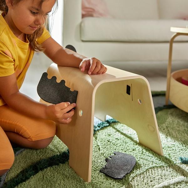 [IKEA/イケア/通販]GREJSIMOJS グレイシモイス子ども用スツール, ムース形[D](30598960) |  | 03