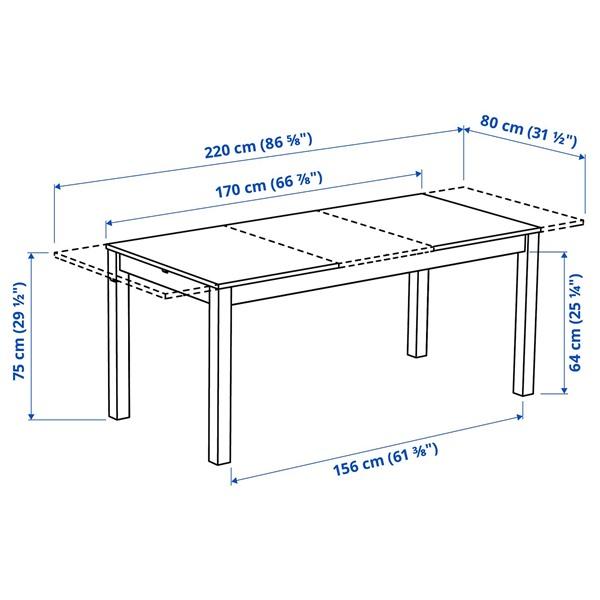 [IKEA/イケア/通販]ALHULT オールフルト伸長式テーブル, ベージュ/ブラウン,170/220x80 cm[HI](30600760) |  | 04