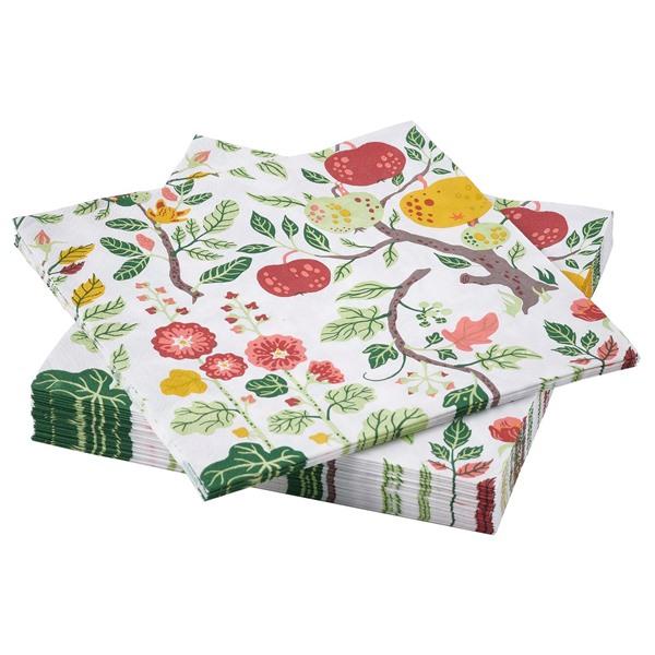[IKEA/イケア/通販]HAVSBRAXEN ハーヴスブラクセン紙ナプキン, 模様入り マルチカラー,33x33 cm[A](30607709) | 
