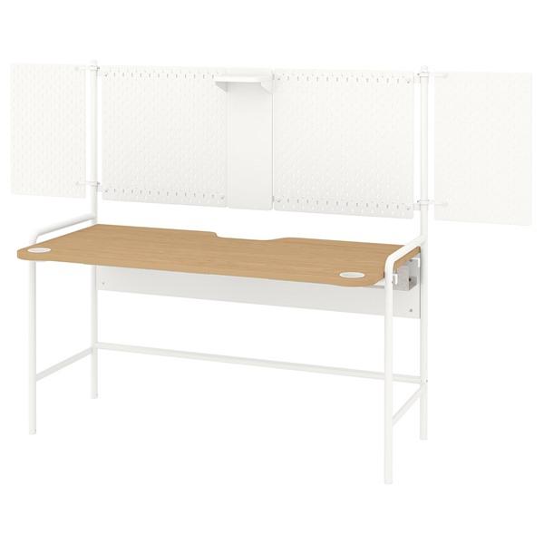 [IKEA/イケア/通販]FROSKELAS フロースケロースゲーミングデスク, ホワイト,144x71 cm[KK](30619689) | 