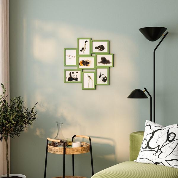 [IKEA/イケア/通販]VAXBO ヴェクスボーコラージュフレーム 写真8枚用, グリーン,13x18 cm[D](30622069) |  | 01