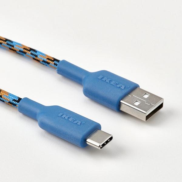 [IKEA/イケア/通販]LILLHULT リルフルトUSB-A - USB-C, ブルー/オレンジ,1.5 m[A](30625218) |  | 01