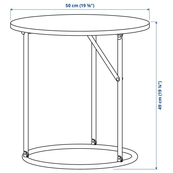 [IKEA/イケア/通販]KOMPISHANG コンピスヘングサイドテーブル, レッド パイン材,50 cm[E](30628820) |  | 05