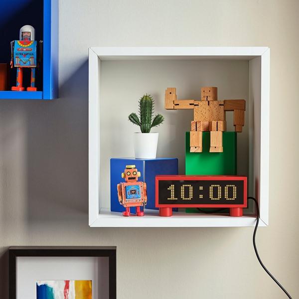 [IKEA/イケア/通販]KORTLINJE コルトリニエ温湿度計付き目覚まし時計, レッド,18x6x7 cm[A](30630408) |  | 04