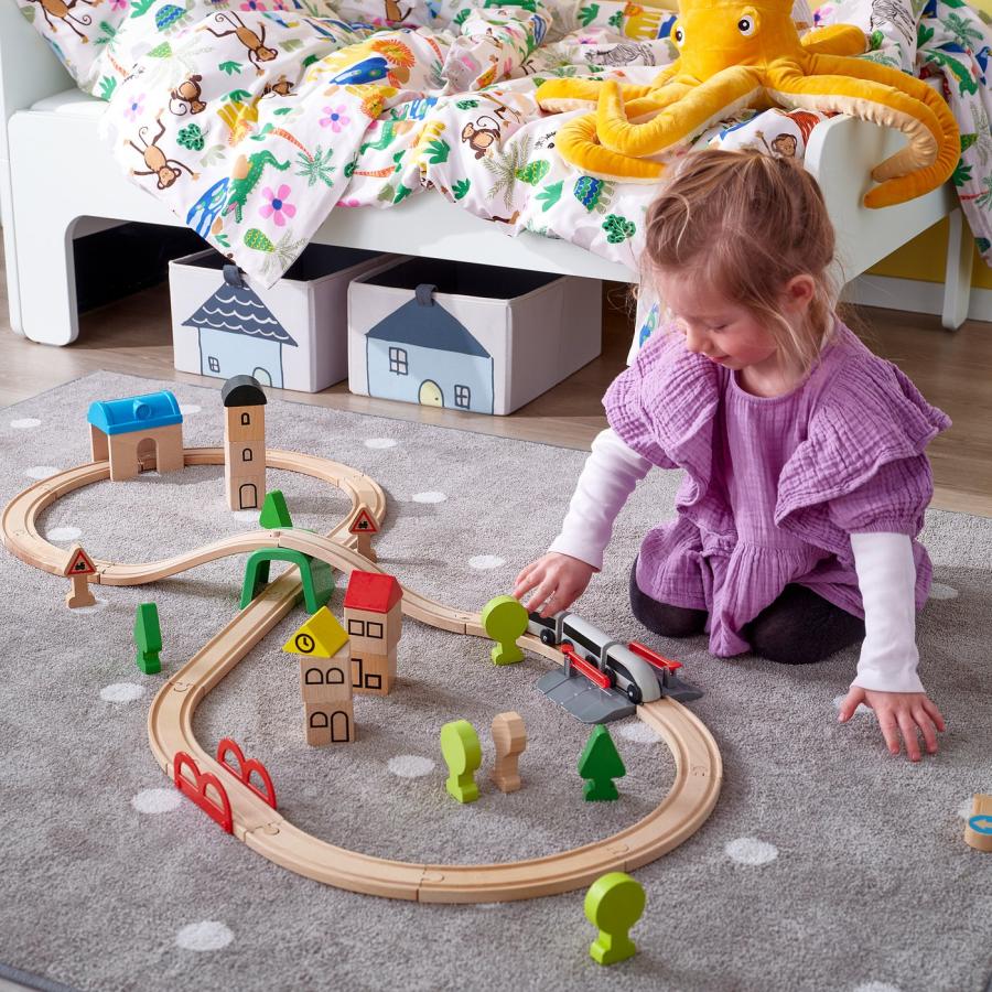 [IKEA/イケア/通販]LILLABO リラブー 列車 レール付き 45点セット[B](00330067) |  | 01