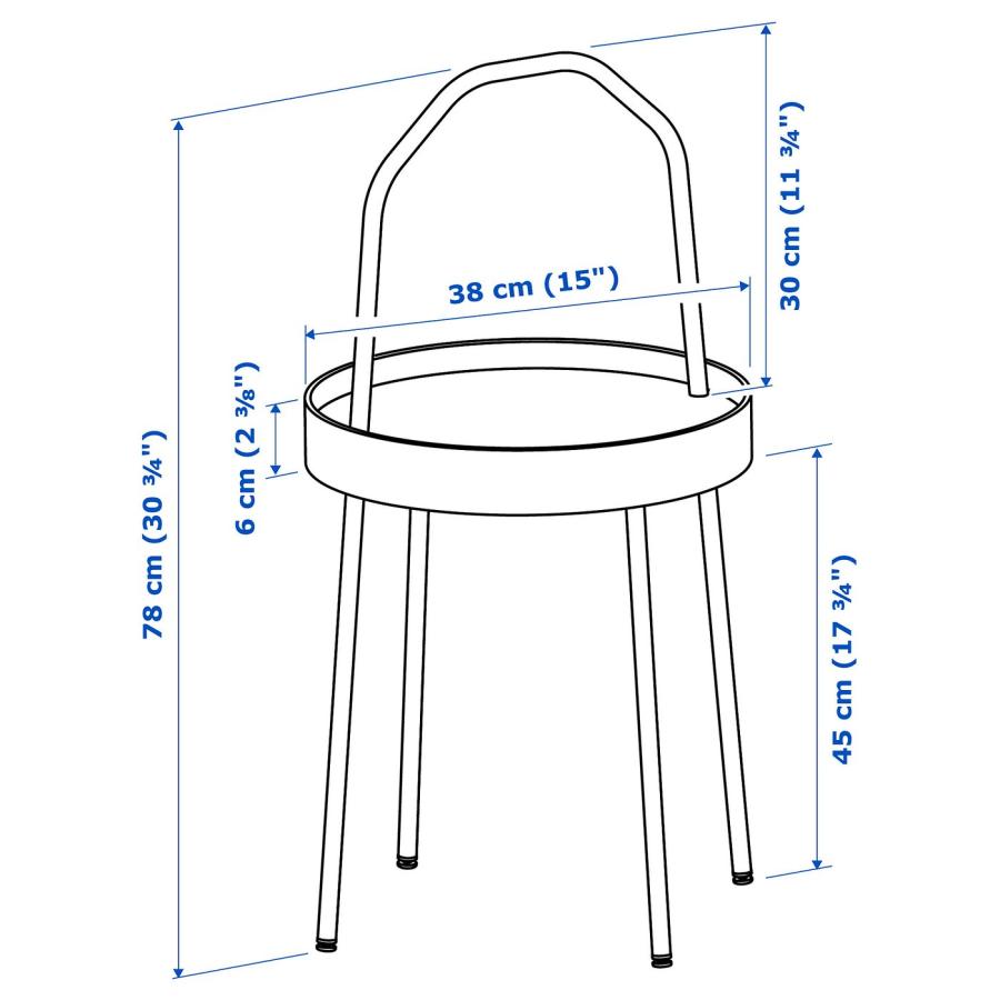 [IKEA/イケア/通販]BURVIK ブールヴィーク サイドテーブル, ブラック, 38 cm[C](00340387) |  | 09