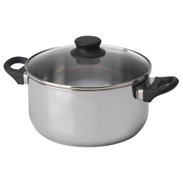 【IKEA/イケア/通販】ANNONS アノンス 鍋 ふた付き, ガラス/ステンレススチール[B](00366810) | 