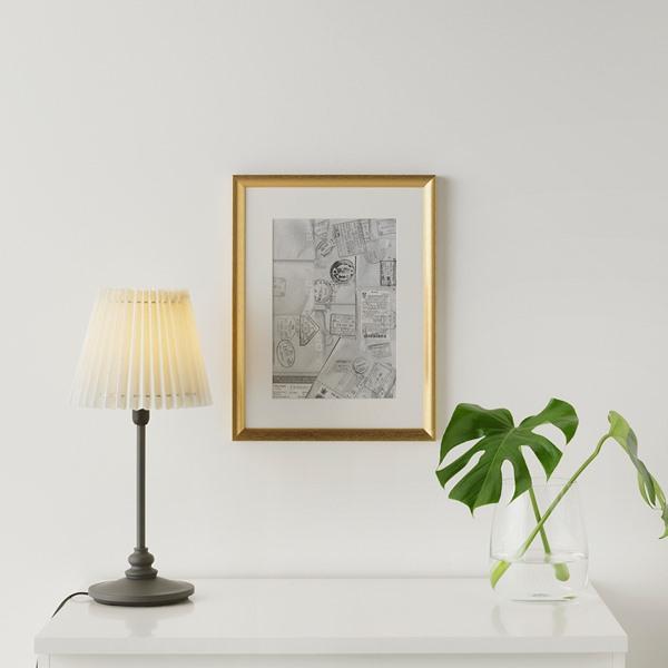 【IKEA/イケア/通販】SILVERHOJDEN スィルヴェルホイデン フレーム, ゴールドカラー,…[C](00370402) |  | 01