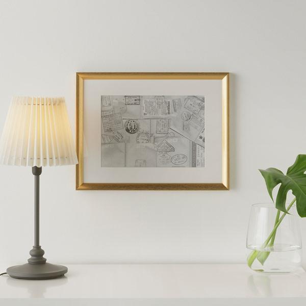 【IKEA/イケア/通販】SILVERHOJDEN スィルヴェルホイデン フレーム, ゴールドカラー,…[C](00370402) |  | 02