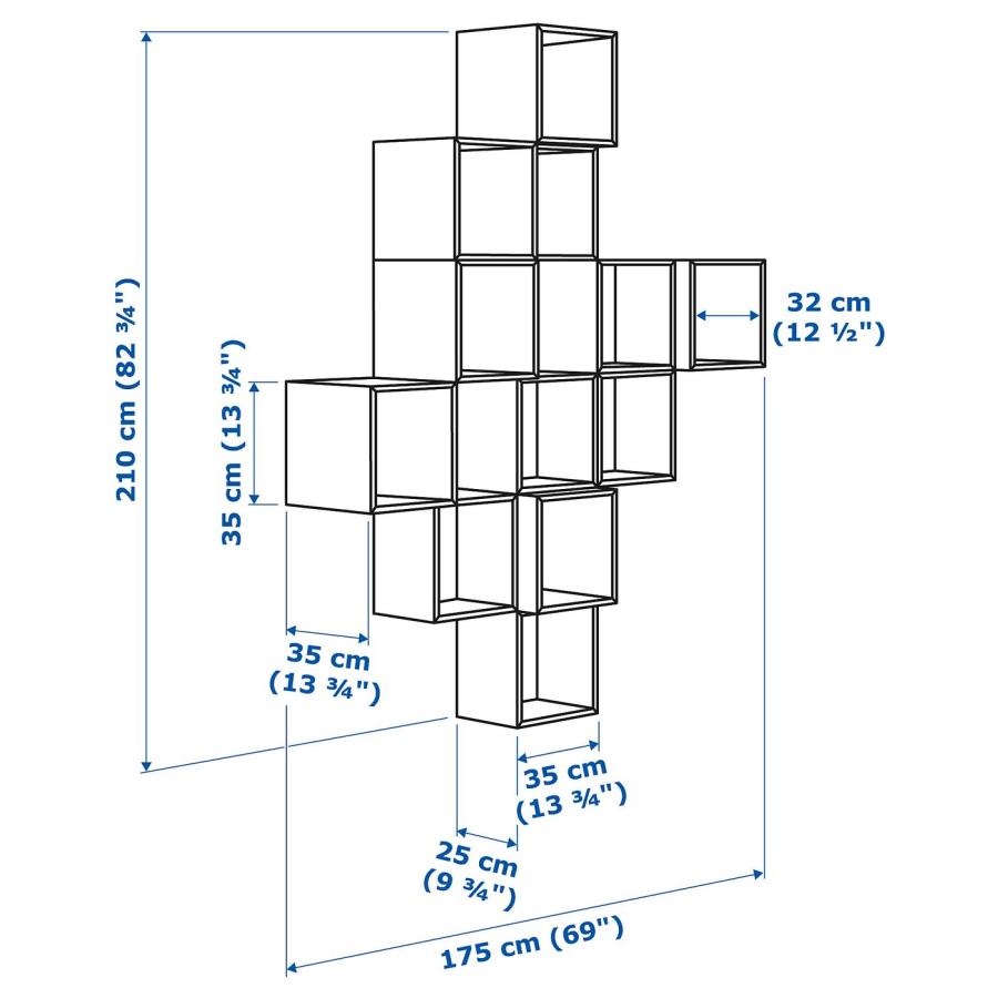 [IKEA/イケア/通販]EKET エーケト 壁取り付け式キャビネットコンビネーション, ホワイト, 175x35x210 cm[24](39189034) |  | 04