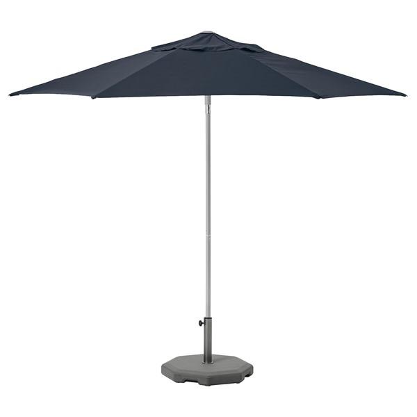 【IKEA/イケア/通販】KUGGO クッゴー / LINDOJA リンドヤ パラソル 土台付, ダークブルー/フーヴォン ダークグレー,…[3](39325507) | 