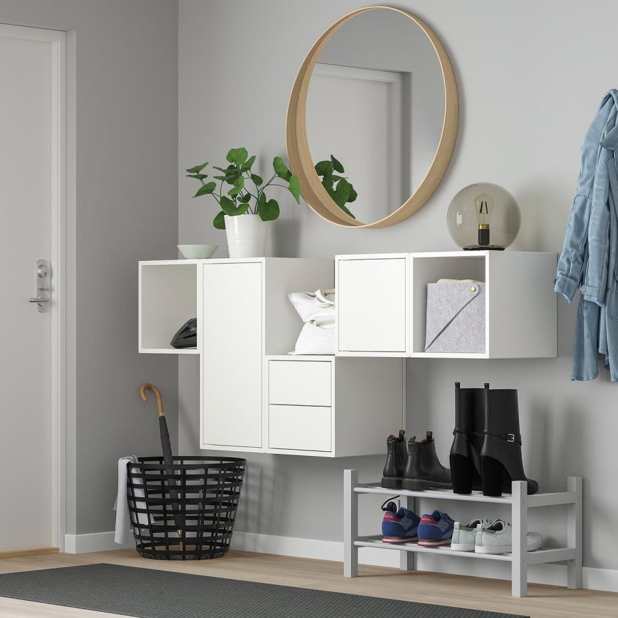 [IKEA/イケア/通販]EKET エーケト 壁取り付け式キャビネットコンビネーション, ホワイト, 175x35x70 cm[10](39329398) |  | 01