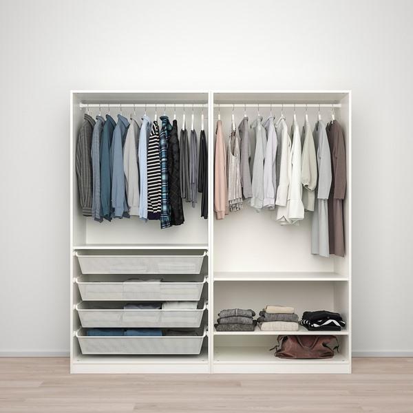 【ikeaイケア通販】pax パックス Fardalaheim ファルダルオーヘイム ワードローブコンビネーション ハイグロス 
