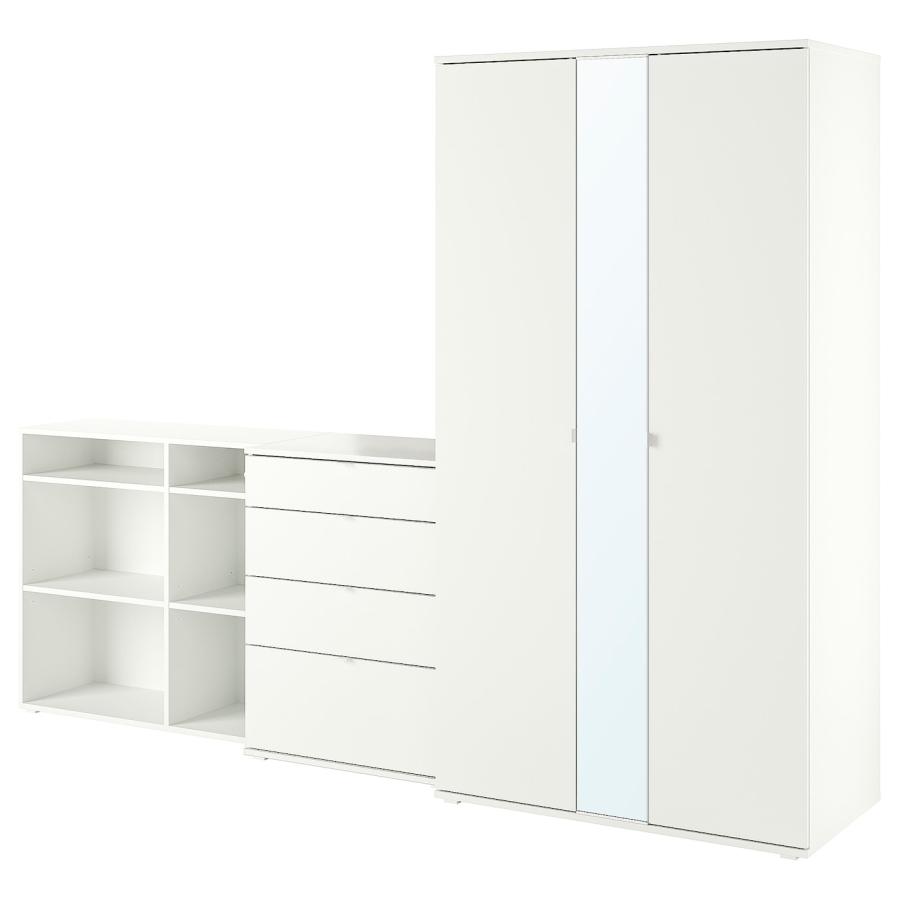 【IKEA/イケア/通販】VIHALS ヴィーハルス ワードローブコンビネーション, ホワイト[6](39442182) | 