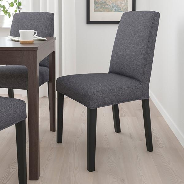 [IKEA/イケア/通販]BERGMUND ベリムンド チェア, ブラック/グンナレド ミディアムグレー[4](39481588) |  | 02