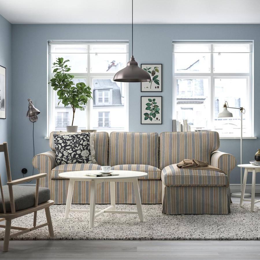 IKEA/イケア/通販]EKTORP エークトルプ 3人掛けソファ 寝椅子付き