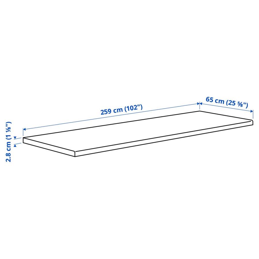 [IKEA/イケア/通販]EKBACKEN エークバッケン ワークトップ, ライトグレー コンクリート調, ラミネート, 259x65x2.8 cm[L](00395445) |  | 07
