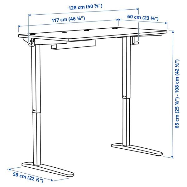 [IKEA/イケア/通販]RELATERA レラテラデスクコンビネーション 昇降式, ホワイト,117x60 cm[3](39560095) |  | 02