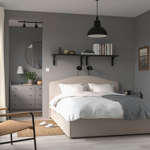 [IKEA/イケア/通販]RAMNEFJALL ラムネフィエルファブリックベッドフレーム, キランダ ライトベージュ,……[3](39560161) |  | 01