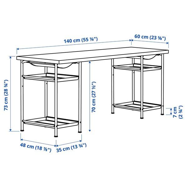 [IKEA/イケア/通販]LAGKAPTEN ラグカプテン / SPAND スペンドデスク, ホワイト/ブラック,140x60 cm[3](39563857) |  | 01