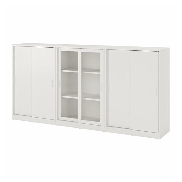 [IKEA/イケア/通販]TONSTAD トンスタード収納コンビネーション 引き戸付, オフホワイト/クリアガラス……[4](39571777) | 