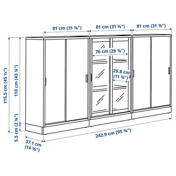 [IKEA/イケア/通販]TONSTAD トンスタード収納コンビネーション 引き戸付, オフホワイト/クリアガラス……[4](39571777) |  | 04