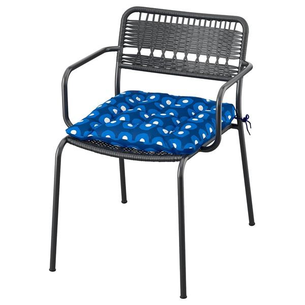 [IKEA/イケア/通販]LACKO レッコチェア アームレスト付き 屋外用, ダークグレー/クローサン ダーク……[ID](39576303) | 