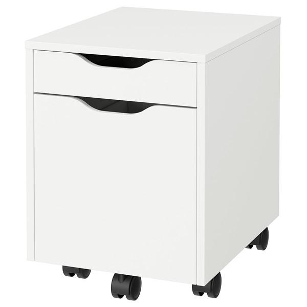 [IKEA/イケア/通販]ALEX アレクス引き出しユニット キャスター付き, ホワイト/ブラック,36x50 cm[DA](39582667) | 