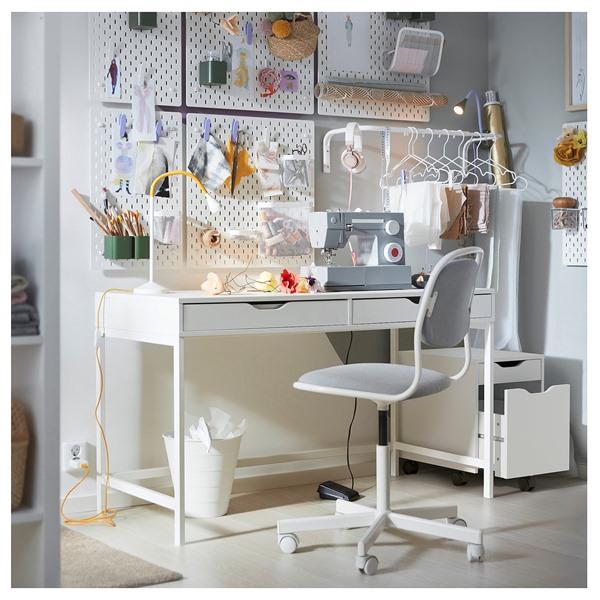 [IKEA/イケア/通販]ALEX アレクス引き出しユニット キャスター付き, ホワイト/ブラック,36x50 cm[DA](39582667) |  | 01