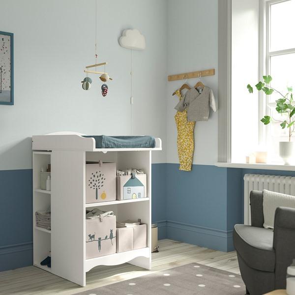[IKEA/イケア/通販]SMAGORA スモヨーラおむつ替え台/本棚 シェルフユニット1台付き, ホワイト[3](39597522) |  | 02