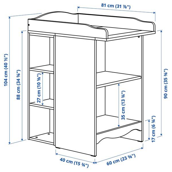[IKEA/イケア/通販]SMAGORA スモヨーラおむつ替え台/本棚 シェルフユニット1台付き, ホワイト[3](39597522) |  | 05