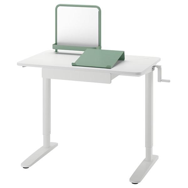 [IKEA/イケア/通販]RELATERA レラテラデスクコンビネーション 昇降式, ホワイト/ライトグレーグリー……[5](39607371) | 
