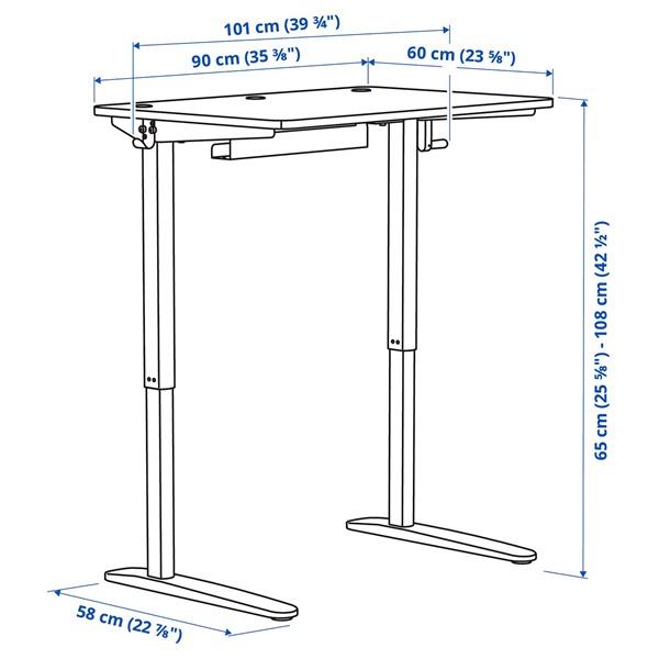 [IKEA/イケア/通販]RELATERA レラテラデスクコンビネーション 昇降式, ホワイト/ライトグレーグリー……[5](39607371) |  | 01