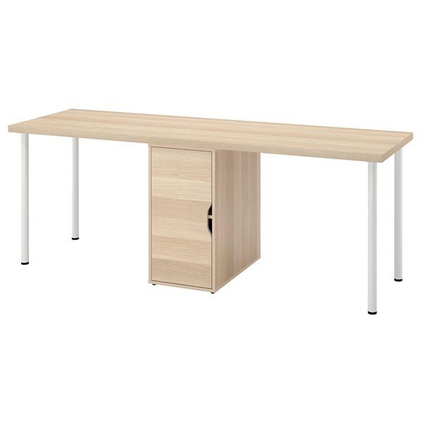 [IKEA/イケア/通販]LAGKAPTEN ラグカプテン / ALEX アレクス デスク, ホワイトステイン/オーク調 ホワイト, 200x60 cm[6](39607677) | 