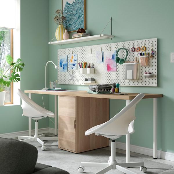 [IKEA/イケア/通販]LAGKAPTEN ラグカプテン / ALEX アレクス デスク, ホワイトステイン/オーク調 ホワイト, 200x60 cm[6](39607677) |  | 01