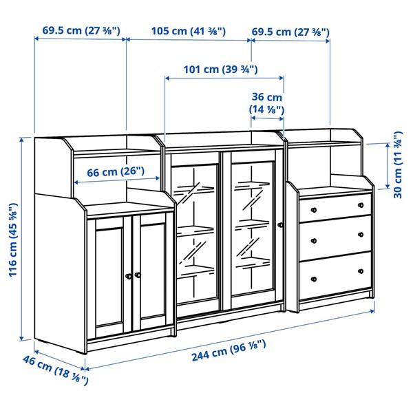 [IKEA/イケア/通販]HAUGA ハウガ収納コンビネーション, ベージュ,244x46x116 cm[6](39612075) |  | 01