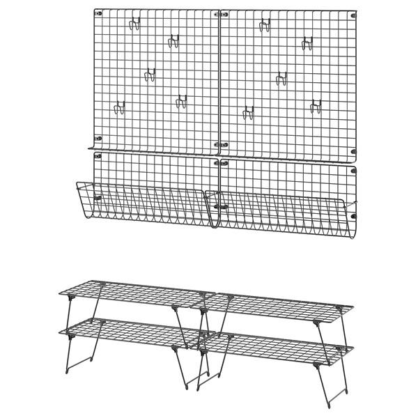 [IKEA/イケア/通販]GREJIG グレイグ玄関用家具8点セット, グレー[8](39618001) | 