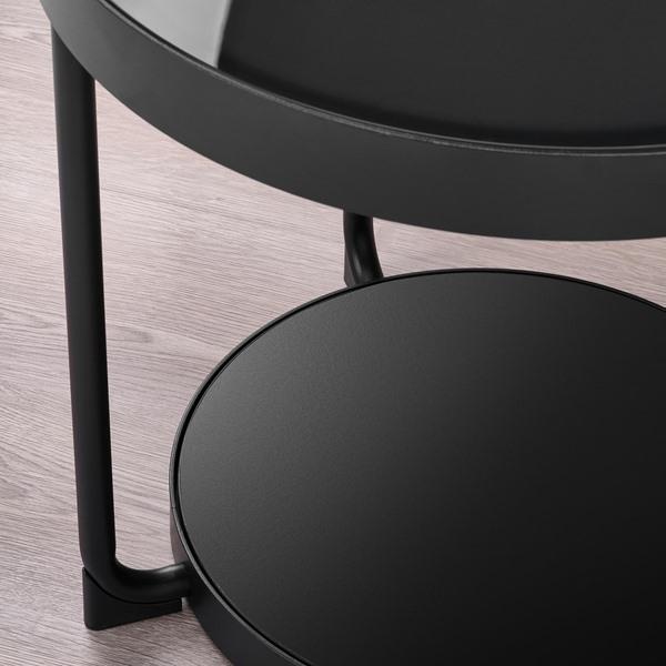 [IKEA/イケア/通販]FROTORP フロートルプコーヒーテーブル/サイドテーブル 2点セット, チャコール 大理石調/ブラック ガラス[II](39621409) |  | 06