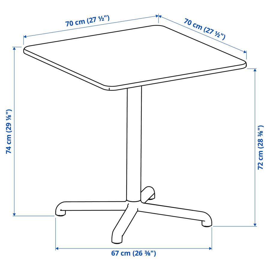 [IKEA/イケア/通販]VISINGSO ヴィースィングソー / VISINGSO ヴィースィングソー テーブル＆チェア2脚, 屋外用 ディープグリーン/ディープグリーン フローソーン |  | 04