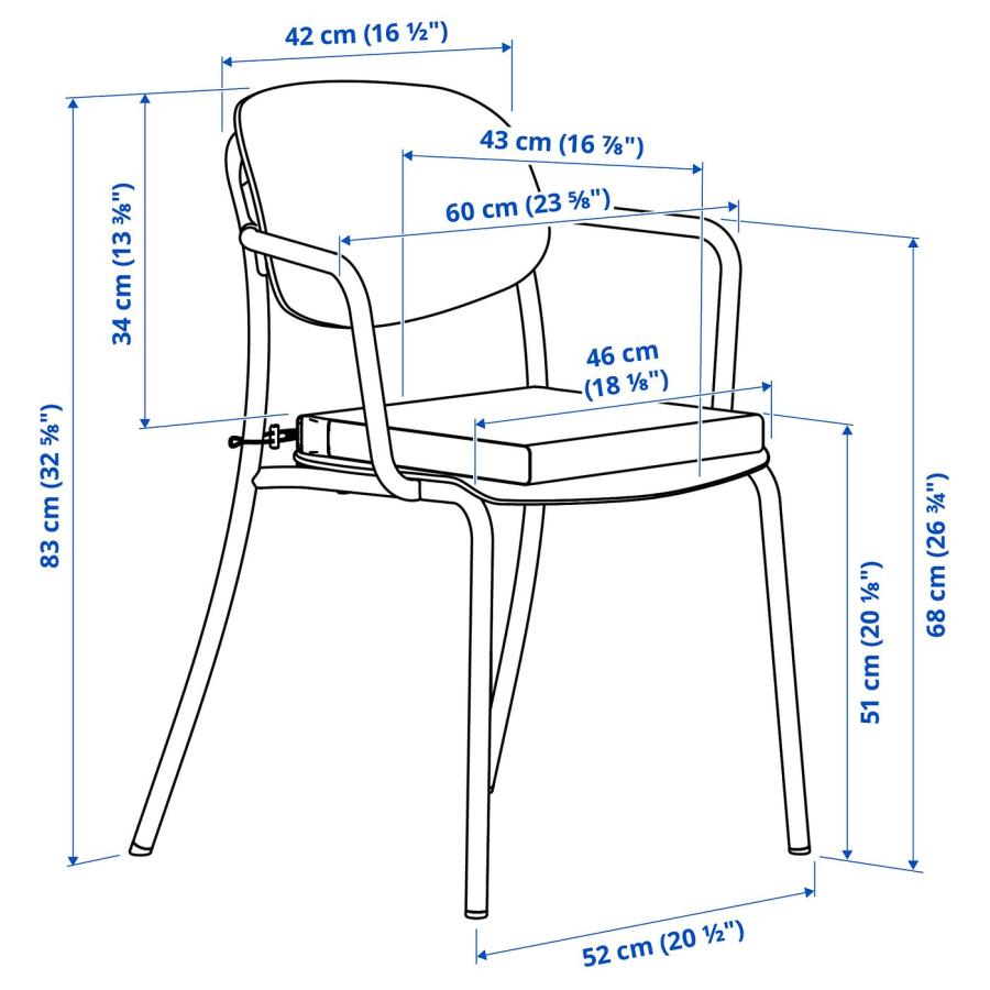 [IKEA/イケア/通販]VISINGSO ヴィースィングソー / VISINGSO ヴィースィングソー テーブル＆チェア2脚, 屋外用 ディープグリーン/ディープグリーン フローソーン |  | 05