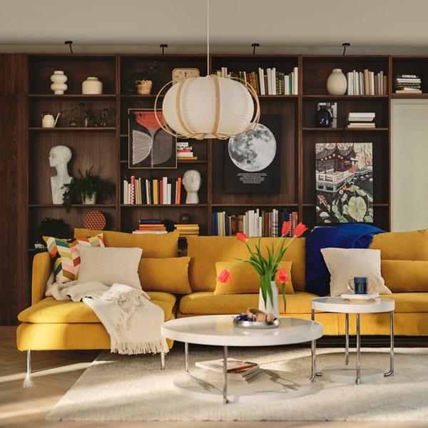 [IKEA/イケア/通販]SODERHAMN ソーデルハムン4人掛けソファ 寝椅子付き, ＆オープンエンド/ケーリンゲ ダークブルー[6](39621678) |  | 01