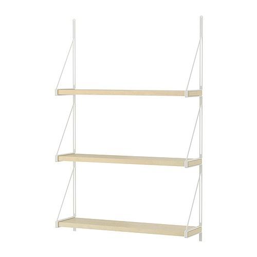 IKEA/イケア EKBY JARPEN/EKBY GALLO ウォールシェルフ, バーチ材突き板, ホワイト | 