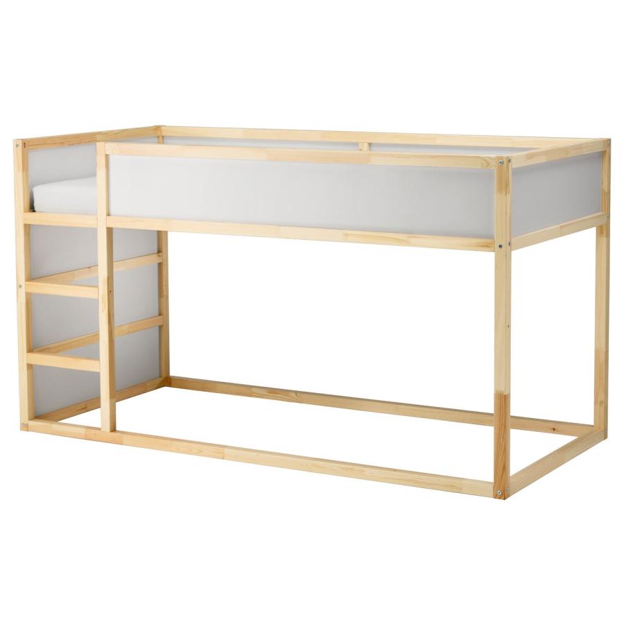IKEA子どもベッドキューラ KURA reversible bed, white/pine, Twin - IKEA